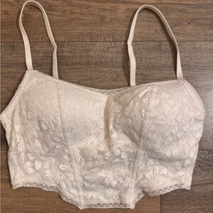 Victoria's Secret Lace Bandeau in Cream